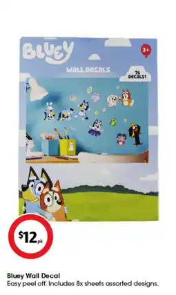 Coles Bluey Wall Decal offer