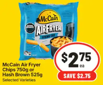 McCain Air Fryer Chips or Hash Brown