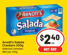 IGA Arnott's Salada Crackers offer