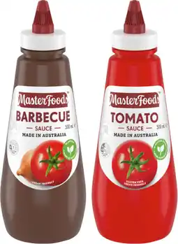 IGA MasterFoods Squeezy Sauce 475‑500mL Selected Varieties offer