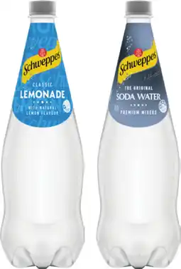 IGA Schweppes Mixers, Soft Drink or Natural Mineral Water 1.1 Litre Selected Varieties offer