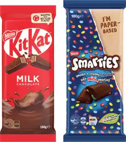 IGA Nestlé Chocolate Block 118‑180g Selected Varieties offer