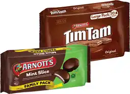IGA Arnott’s Tim Tam Original or Mint Slice Family Pack 365g offer
