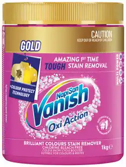IGA Vanish NapiSan Gold Oxi Action Stain Remover Selected Varieties offer