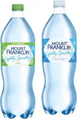 IGA Mount Franklin Lightly Sparkling Water Selected Varieties offer