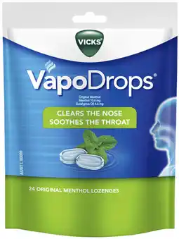 IGA Vicks Original Menthol VapoDrops offer
