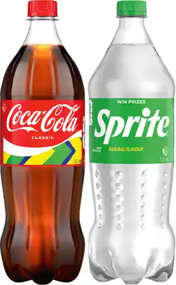 IGA Coca-Cola or Sprite 1.25 Litre Selected Varieties offer