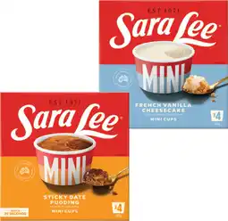 IGA Sara Lee Mini Cups 280‑360g Selected Varieties offer