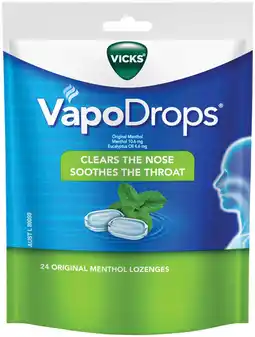 IGA Vicks VapoDrops Selected Varieties offer
