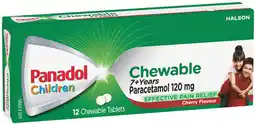 IGA Panadol Children 7+ Years Chewable Paracetamol Tablets offer