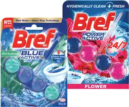 IGA Bref Power or Blue Active Toilet Cleaner Block 50g Selected Varieties offer