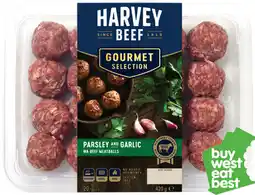 IGA Harvey Beef Garlic and Parsley Meatballs offer