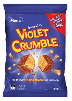 IGA Violet Crumble Shareโ150g Selected Varieties offer