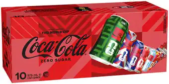 IGA Coca‑Cola, Sprite or Mount Franklin Lightly Sparkling Water 10x375mL Selected Varieties offer
