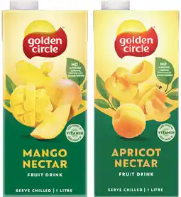 IGA Golden Circle Nectar Fruit Drink Selected Varieties offer