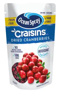 IGA Ocean Spray Craisins Dried Cranberries Selected Varieties offer