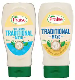 IGA Praise Traditional Squeeze Mayo 250‑280g Selected Varieties offer