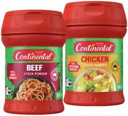 IGA Continental Stock Powder 120‑130g Selected Varieties offer