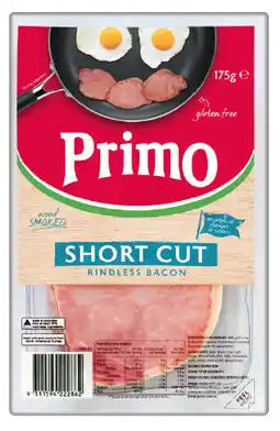 IGA Primo Wood Smoked Short Cut Rindless Bacon offer