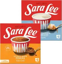 IGA Sara Lee Mini Cups Selected Varieties offer