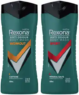 IGA Rexona Men Anti Odour Body Wash Selected Varieties offer
