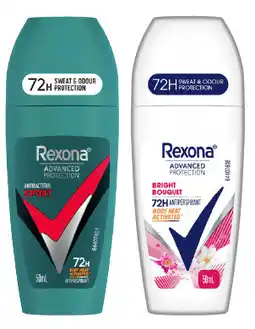 IGA Rexona Advanced Protection 72hr Antiperspirant Roll‑On Selected Varieties offer