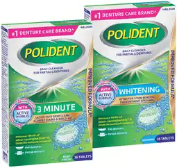 IGA Polident Denture Daily Cleanser Tablets* Selected Varieties offer