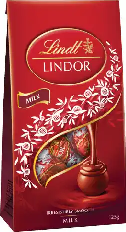 IGA Lindt Lindor Chocolate Bag 123‑125g Selected Varieties offer