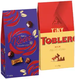 IGA Cadbury Roses 150g or Toblerone Gift Pouch 120g offer