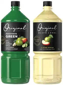 IGA Original Juice Co Black Label Juice Selected Varieties offer
