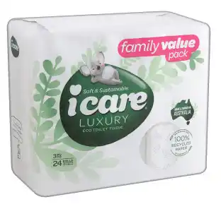 IGA Icare Luxury Eco Toilet Tissue 3 Ply offer