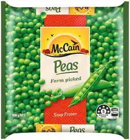 IGA McCain Farm Picked Peas offer