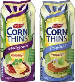 IGA Real Foods Corn Thins 80‑150g Selected Varieties offer