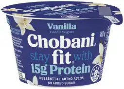 IGA Chobani Fit Protein Yogurt 150‑160g Selected Varieties offer