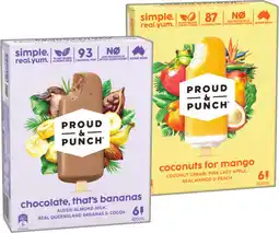 IGA Proud & Punch Ice Cream Selected Varieties offer