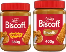 IGA Lotus Biscoff Spread Crunchy 380g or Smooth 400g offer