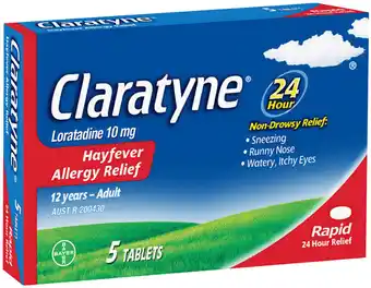 IGA Claratyne Hayfever Allergy Relief Tablets offer