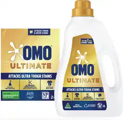 IGA OMO Ultimate Laundry Liquid 2 Litre or Powder 2kg Selected Varieties offer