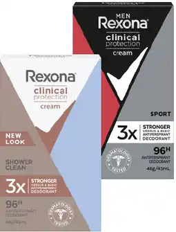 IGA Rexona Clinical Protection Antiperspirant Deodorant Selected Varieties offer
