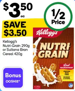 Woolworths Kellogg's Nutri-Grain offer