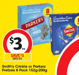 Coles Smith's Crinkle or Parkers Pretzels offer