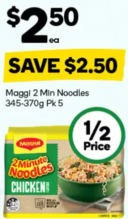 Woolworths Maggi 2 Min Noodles Chicken offer