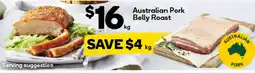Woolworths Australian Pork Belly Roast offer