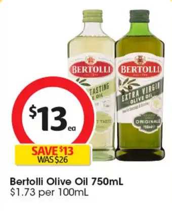 Coles Bertolli Olive Oil offer