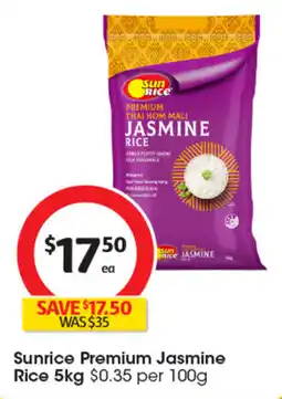 Coles Sunrice Premium Jasmine Rice offer