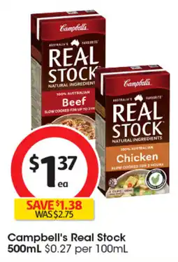 Coles Campbell's Real Stock offer