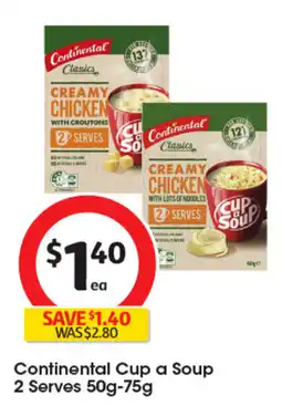 Coles Continental Cup a Soup 2 Serves offer