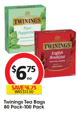 Coles Twinings Tea Bags offer