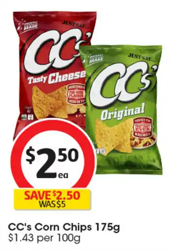 Coles CC's Corn Chips offer