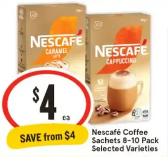 Nescafe Coffee Sachets 8-10 Pack Selected Varieties